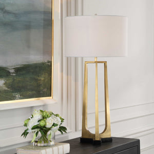   Antique Brass Tapered Table Lamp | Oroa.com