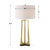 Antique Brass Tapered Table Lamp | Uttermost Crossroads