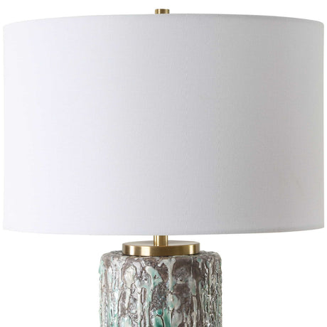 Modern European furniture - Crackled Ceramic Table Lamp - www.oroa.com