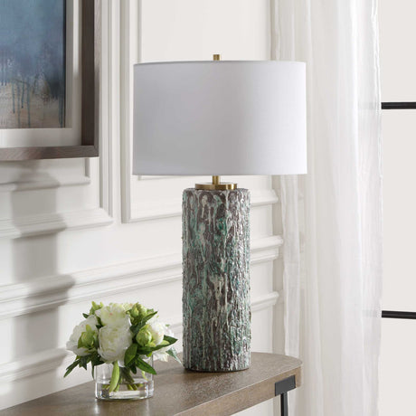 Modern European furniture - Crackled Ceramic Table Lamp - www.oroa.com