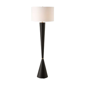 Modern European furniture - Black Iron Tapered Floor Lamp - www.oroa.com