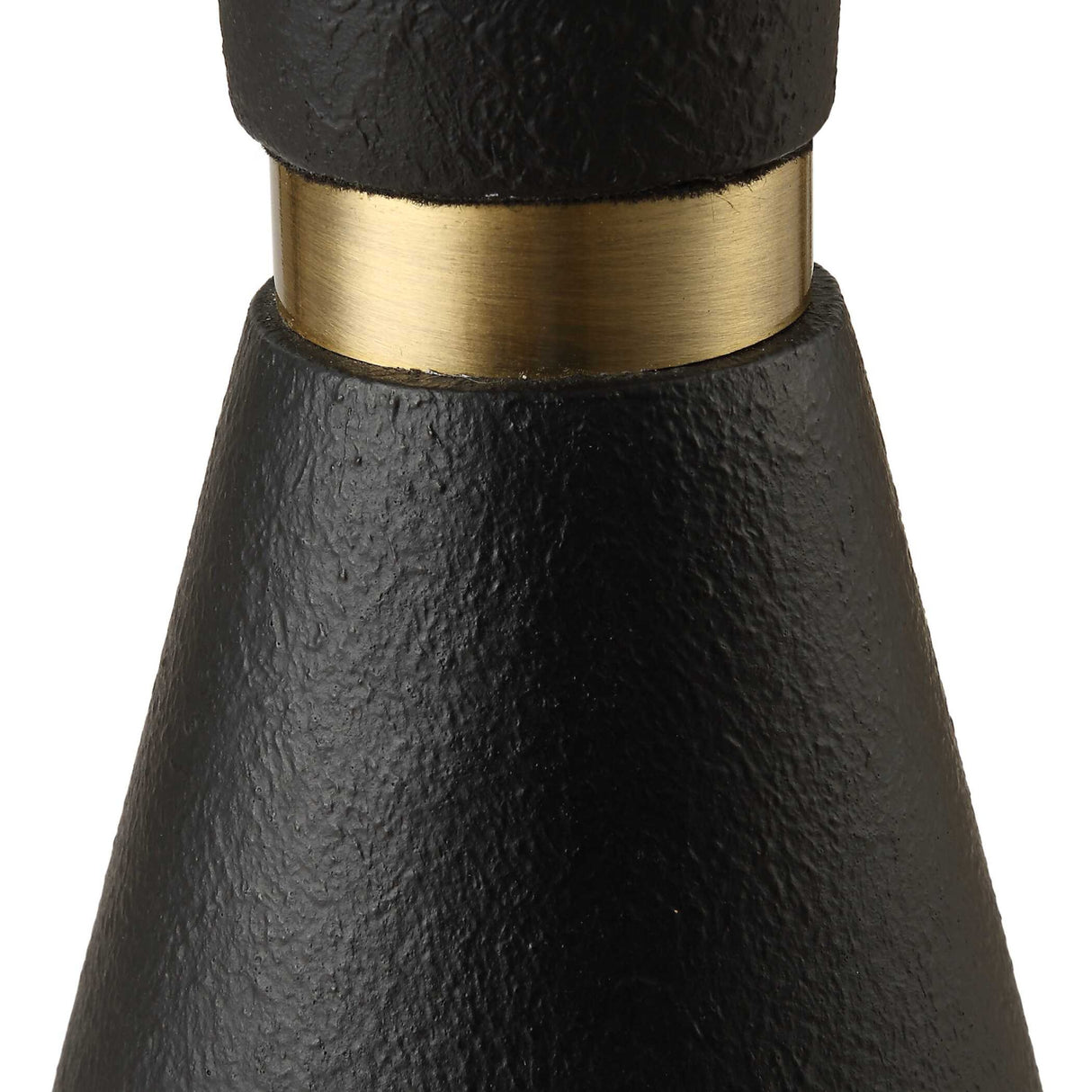 Modern European furniture - Black Iron Tapered Floor Lamp - www.oroa.com