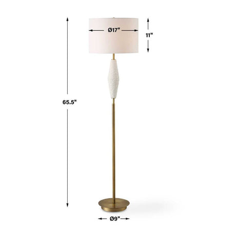 White Ceramic Floor Lamp | Uttermost Quite The Buzz - www.oroa.com