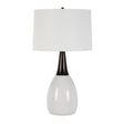 Modern European furniture - Ceramic White Table Lamp - www.oroa.com