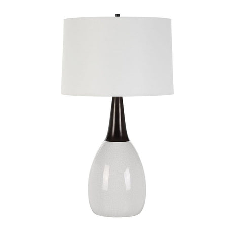 Modern European furniture - Ceramic White Table Lamp - www.oroa.com