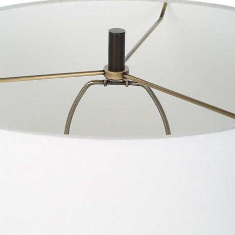 Modern European furniture - Ceramic White Table Lamp - www.oroa.com