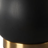 Modern European furniture - Black Teardrop-Shaped Table Lamp - www.oroa.com