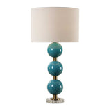 Blue Ceramic Spheres Table Lamp | Uttermost Palawan