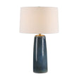 Modern European furniture - Blue Ceramic Table Lamp - www.oroa.com