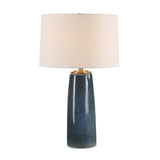 Modern European furniture - Blue Ceramic Table Lamp - www.oroa.com