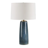 Modern European furniture - Blue Ceramic Table Lamp - www.oroa.com