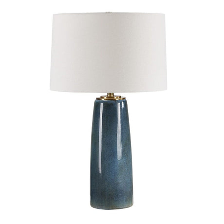 Modern European furniture - Blue Ceramic Table Lamp - www.oroa.com