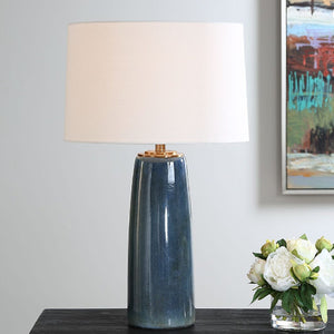   Blue Ceramic Table Lamp | Oroa.com
