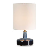 Modern European furniture - Blue Ombre Ceramic Table Lamp - www.oroa.com
