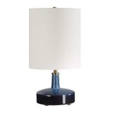 Modern European furniture - Blue Ombre Ceramic Table Lamp - www.oroa.com