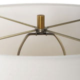 White Marble & Brass Table Lamp | Uttermost Avola