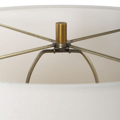 White Marble & Brass Table Lamp | Uttermost Avola