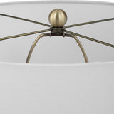 Ribbed Gray Ceramic Table Lamp | Uttermost Graphite