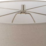 Modern European furniture - Distressed White Stone Table Lamp - www.oroa.com