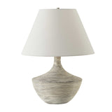 White Distressed Ceramic Table Lamp | Uttermost Carafe