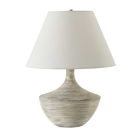 White Distressed Ceramic Table Lamp | Uttermost Carafe