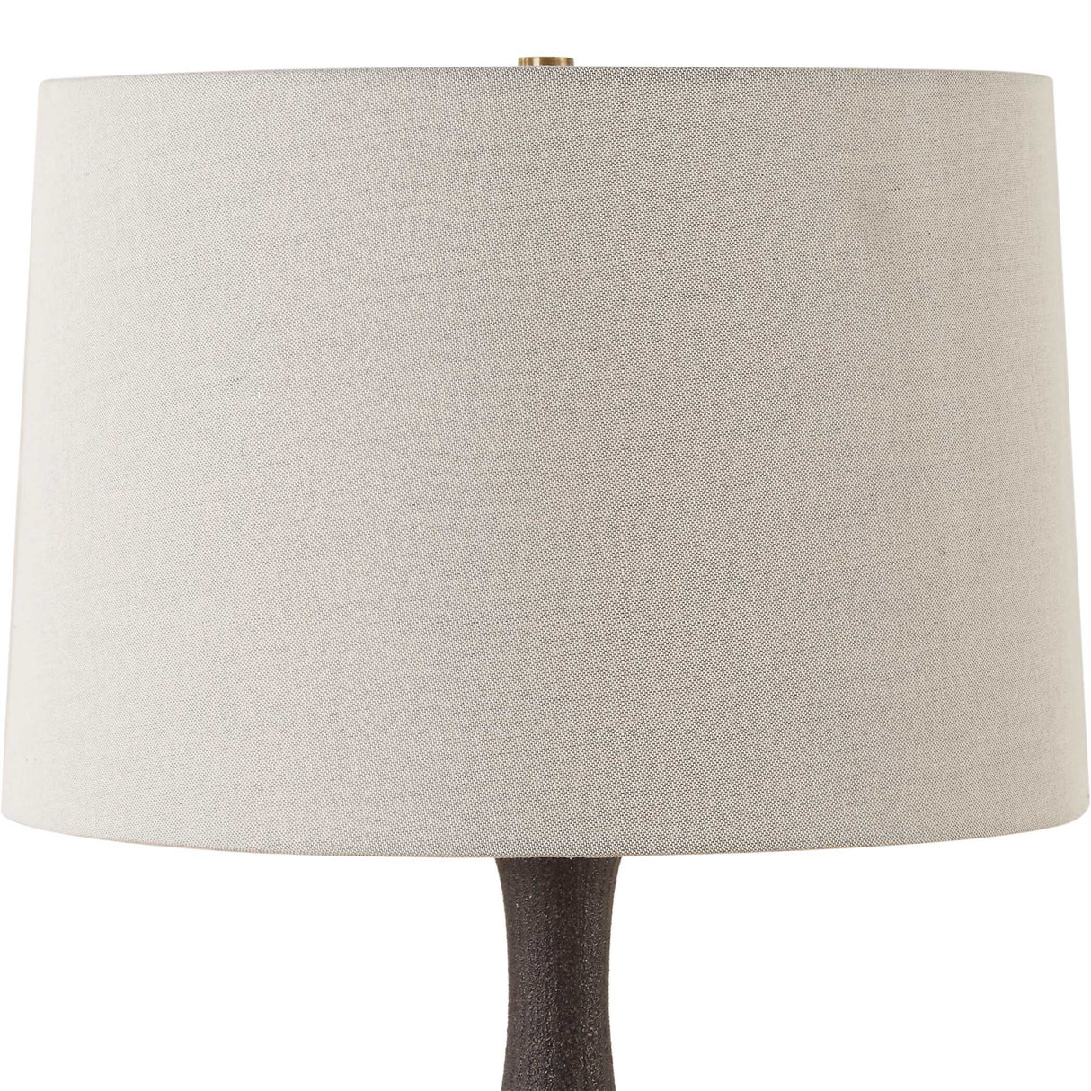   Ribbed Black Ceramic Table Lamp | Oroa.com