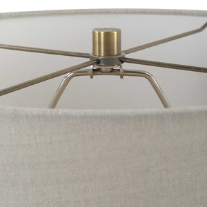   Ribbed Black Ceramic Table Lamp | Oroa.com