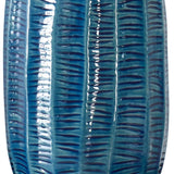 Blue Organic-Fluted Ceramic Table Lamp | Uttermost Bixby
