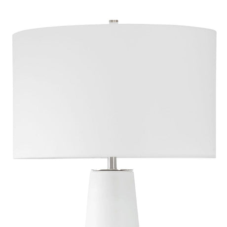 White & Gray Ceramic Table Lamp | Uttermost Santino