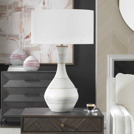 Stripes Ceramic Table Lamp | Uttermost Potter