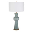 Modern European furniture - Green Ceramic Linen Table Lamp - www.oroa.com