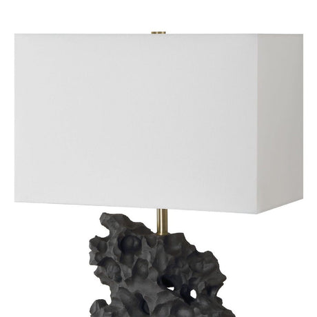 Black Rock Inspired Table Lamp | Uttermost Basalt