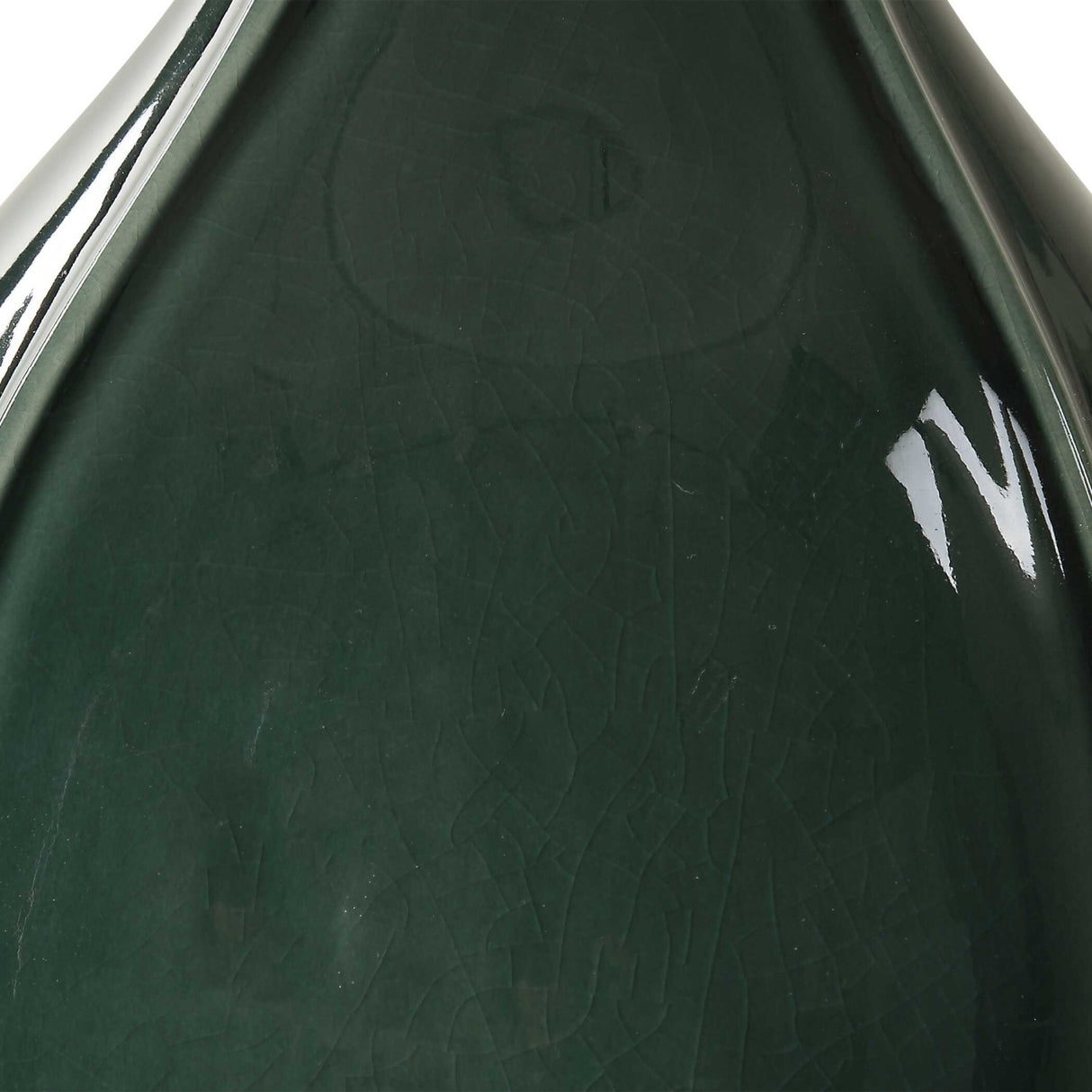   Green Ceramic Fluted Table Lamp | Oroa.com