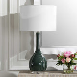 Green Ceramic Fluted Table Lamp | Uttermost Essex