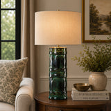Green Glazed Ceramic Table Lamp | Uttermost Loch