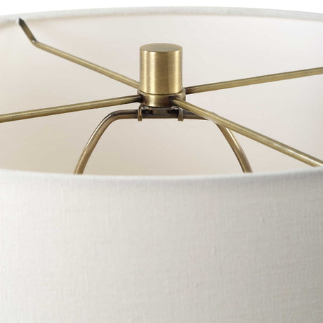 White Marble Column Table Lamp | Uttermost Plinth