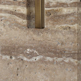 U-Shaped Travertine Table Lamp | Uttermost Turning Point