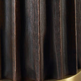 Modern European furniture - Scalloped Dark Oak Table Lamp - www.oroa.com