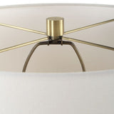 Hourglass Seeded Glass Table Lamp | Uttermost Out Of Time