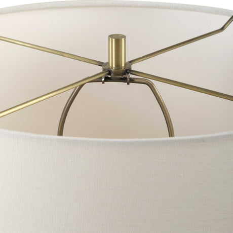 Beige Travertine Table Lamp | Uttermost Aubrey