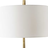 Round White Linen Table Lamp | Uttermost Suranne
