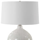 White Glaze Ceramic Table Lamp | Uttermost Dribble