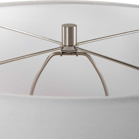 White Glaze Ceramic Table Lamp | Uttermost Dribble