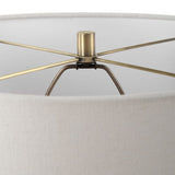 Modern European furniture - Tan Glazed Ceramic Table Lamp - www.oroa.com