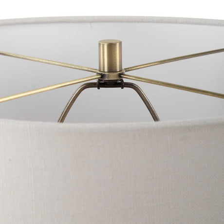 Modern European furniture - Tan Glazed Ceramic Table Lamp - www.oroa.com
