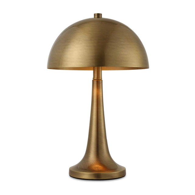 Modern European furniture - Antique Brass Dome Accent Lamp - www.oroa.com