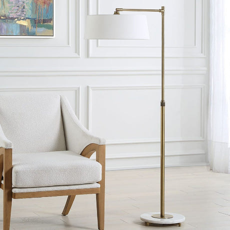 Brushed Brass Adjustable Floor Lamp | Uttermost Branch Out - www.oroa.com