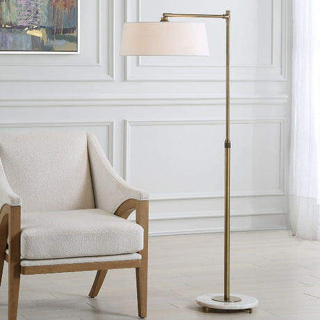 Brushed Brass Adjustable Floor Lamp | Uttermost Branch Out - www.oroa.com