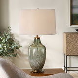 Modern European furniture - Green Translucent Glass Table Lamp - www.oroa.com