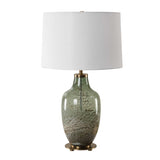 Modern European furniture - Green Translucent Glass Table Lamp - www.oroa.com